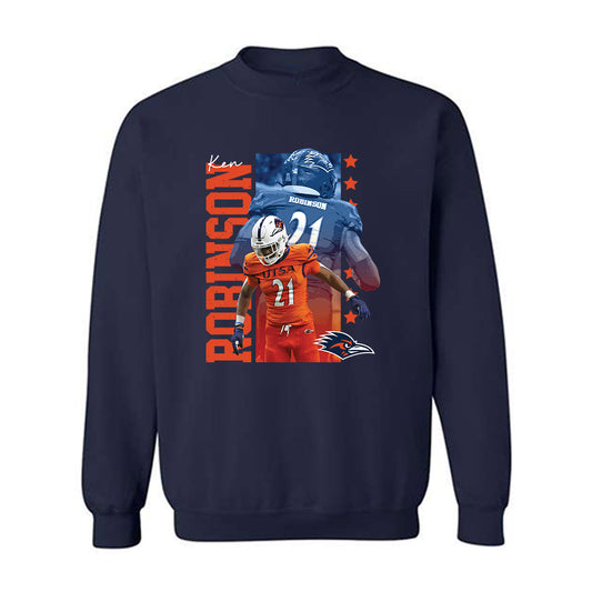 UTSA - NCAA Football : Ken Robinson - Crewneck Sweatshirt Player Collage