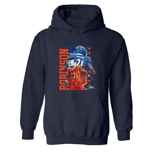 UTSA - NCAA Football : Ken Robinson - Hooded Sweatshirt Player Collage