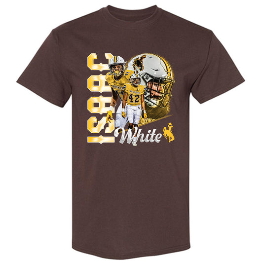 Wyoming - NCAA Football : Isaac White - T-Shirt Player Collage