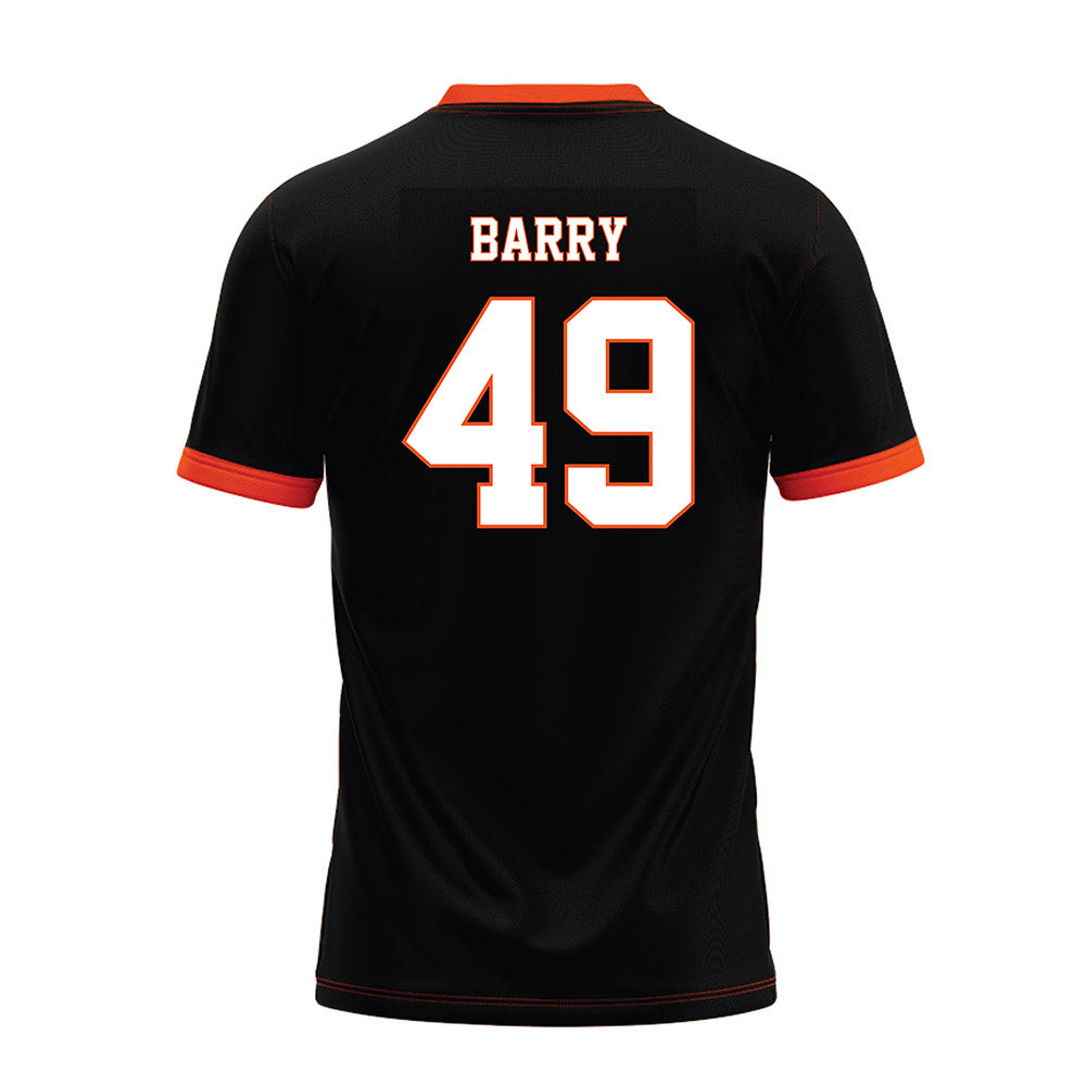 Oklahoma State - NCAA Football : Chase Barry - Black Premium Football Jersey-1