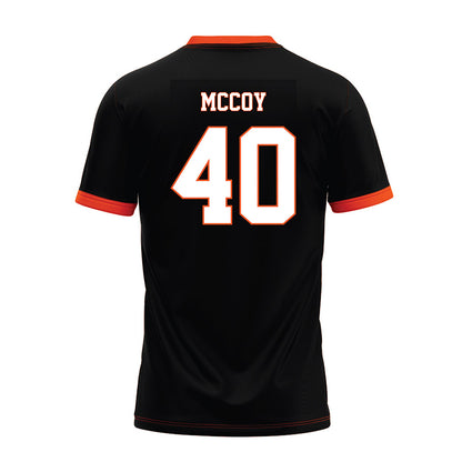 Oklahoma State - NCAA Football : Taje McCoy - Black Premium Football Jersey-1