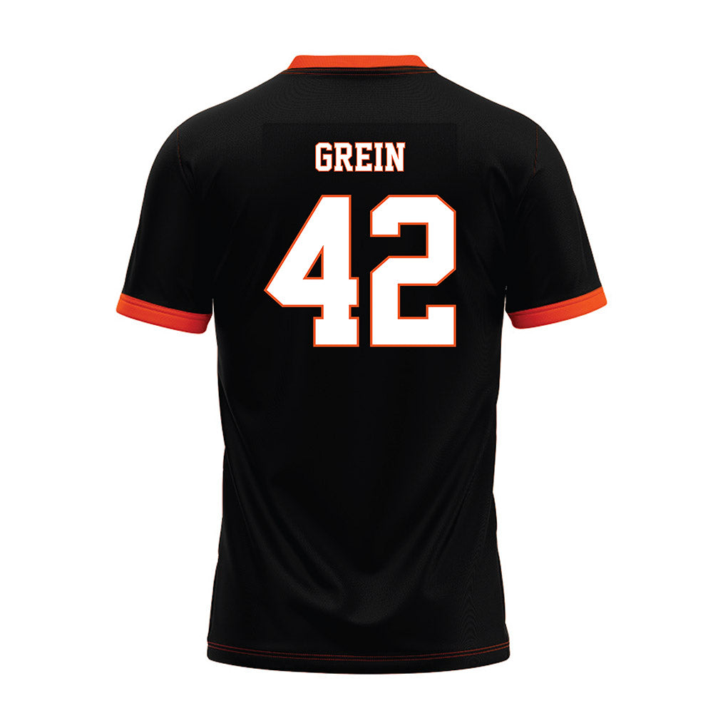 Oklahoma State - NCAA Football : Dominic Grein - Black Premium Football Jersey