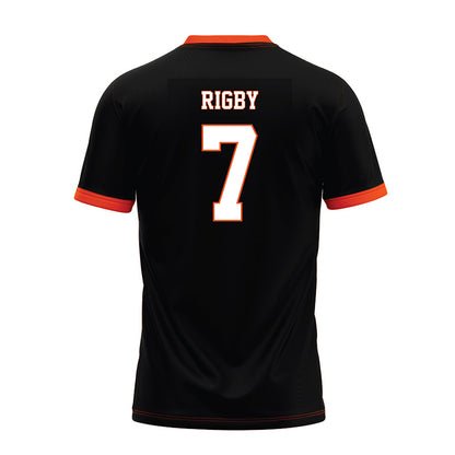 Oklahoma State - NCAA Football : Shamar Rigby - Black Premium Football Jersey-1