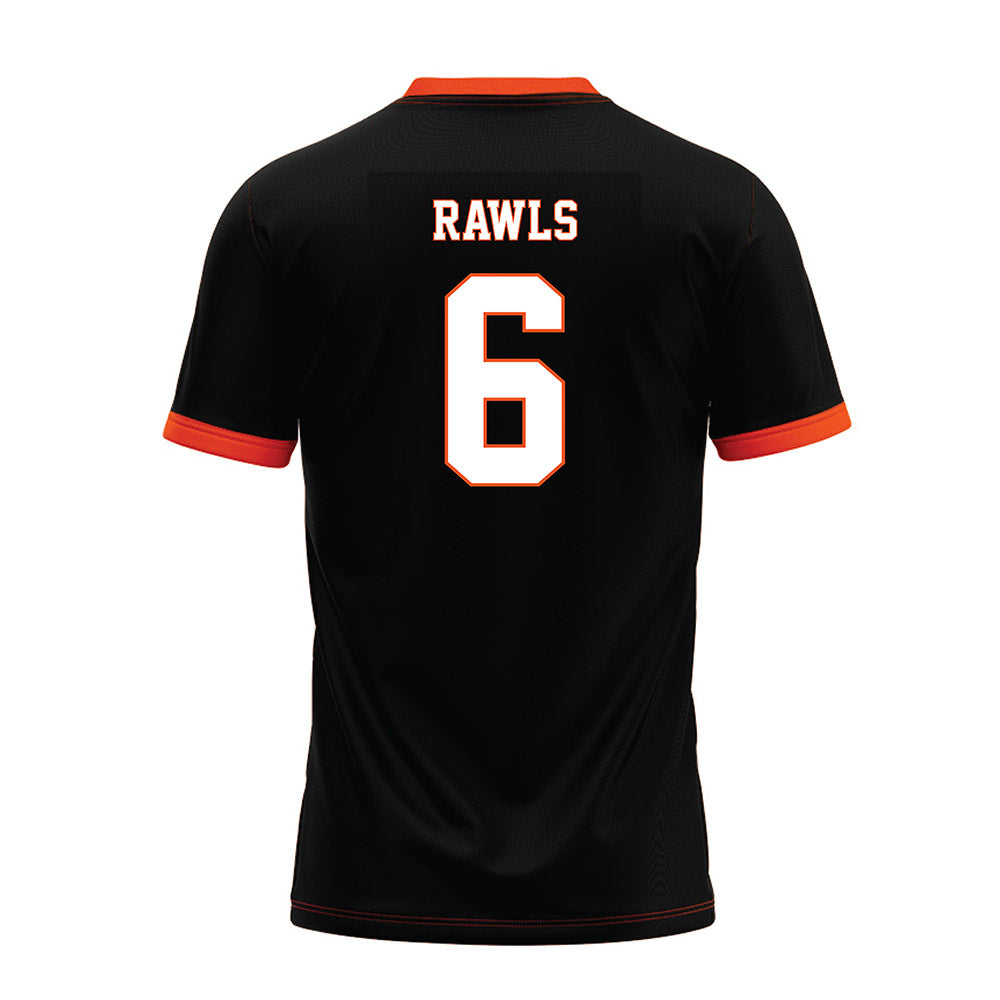 Oklahoma State - NCAA Football : Brandon Rawls - Black Premium Football Jersey-1