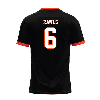 Oklahoma State - NCAA Football : Brandon Rawls - Black Premium Football Jersey-1