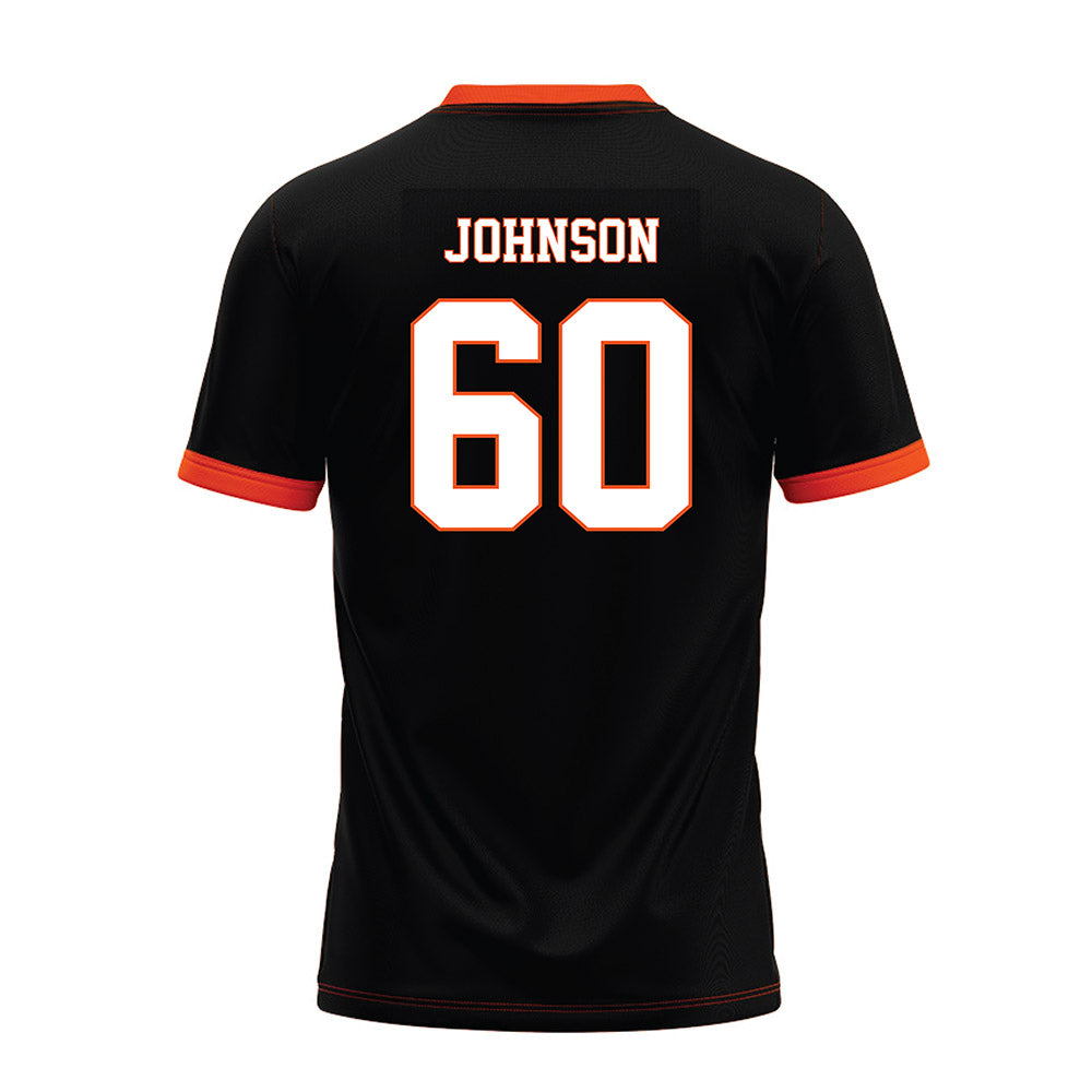 Oklahoma State - NCAA Football : Chauncey Johnson - Black Premium Football Jersey