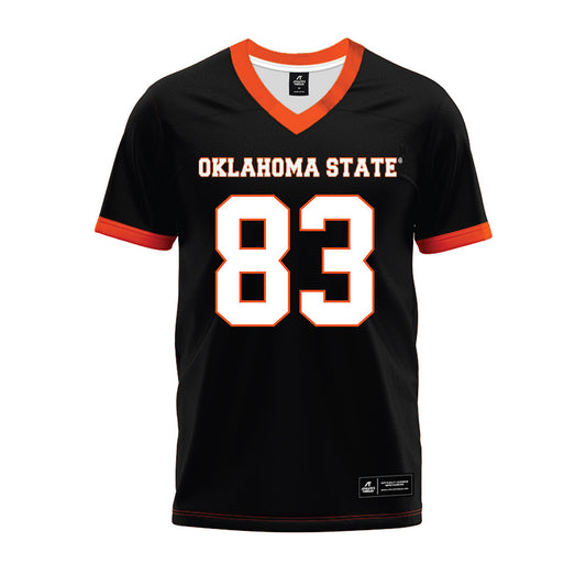 Oklahoma State - NCAA Football : Jaden Perez - Black Premium Football Jersey-0