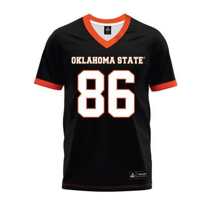 Oklahoma State - NCAA Football : Will Monney - Black Premium Football Jersey-0