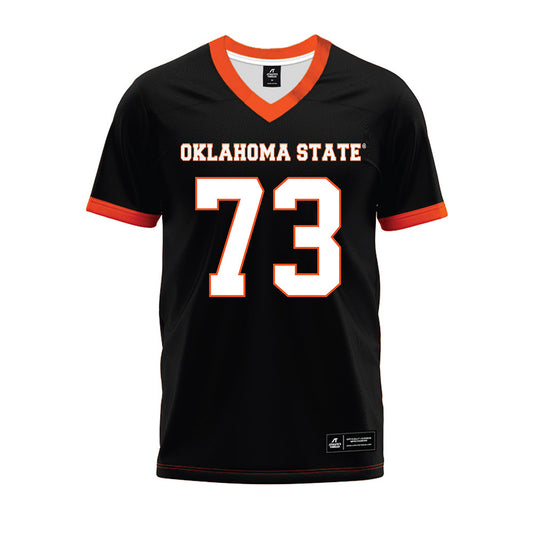 Oklahoma State - NCAA Football : Miguel Chavez - Black Premium Football Jersey-0