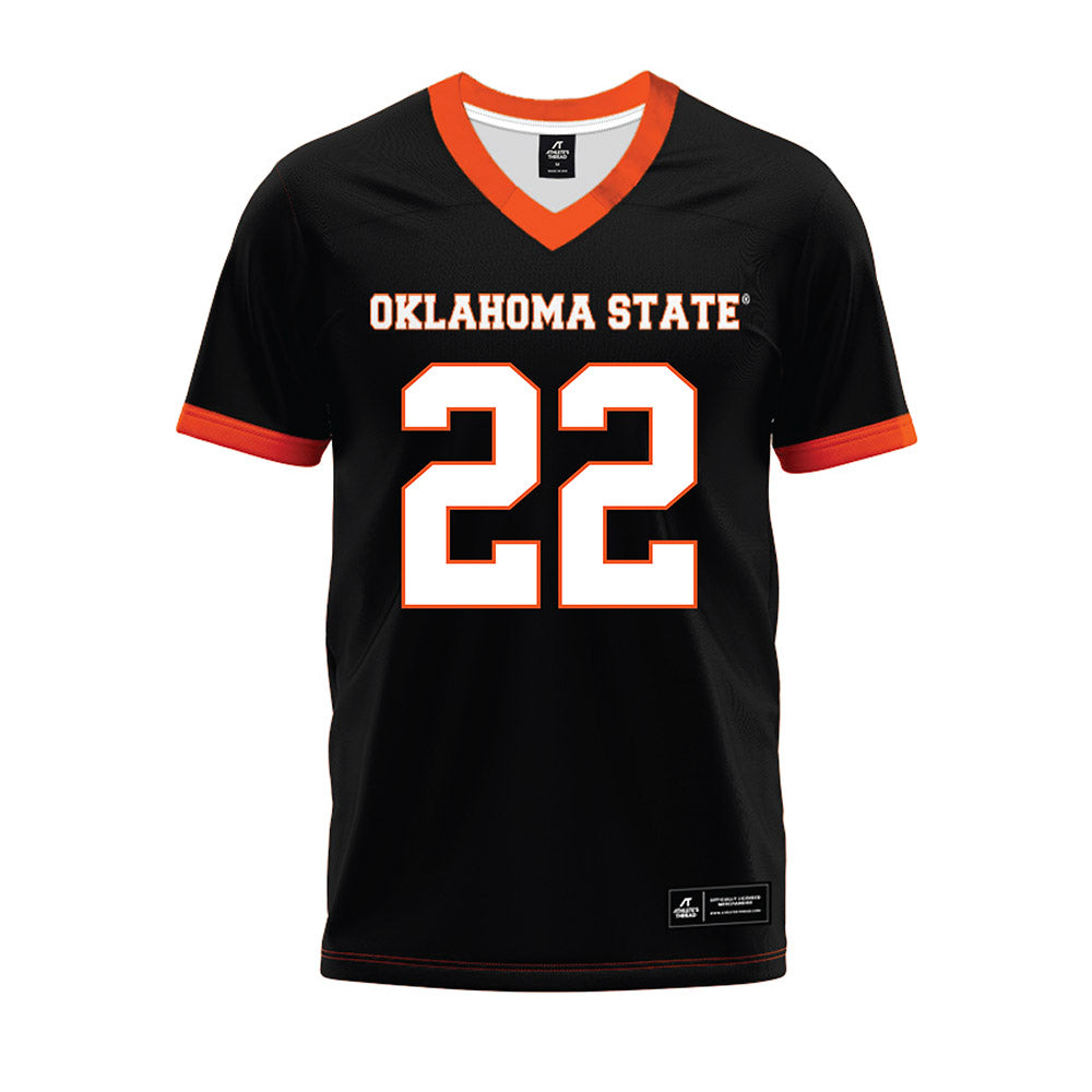 Oklahoma State - NCAA Football : Dejuan Dugar - Black Premium Football Jersey-0
