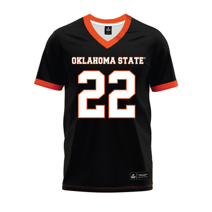 Oklahoma State - NCAA Football : Dejuan Dugar - Black Premium Football Jersey-0