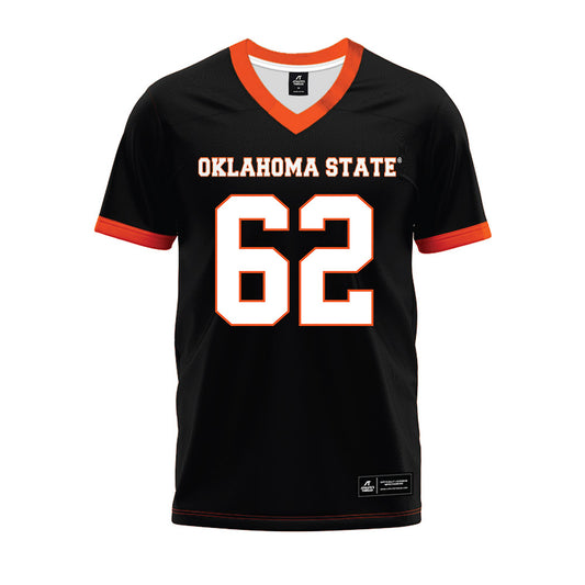 Oklahoma State - NCAA Football : Jamsion Mejia - Black Premium Football Jersey-0