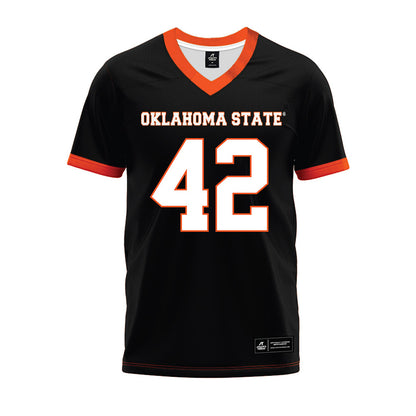 Oklahoma State - NCAA Football : Dominic Grein - Black Premium Football Jersey