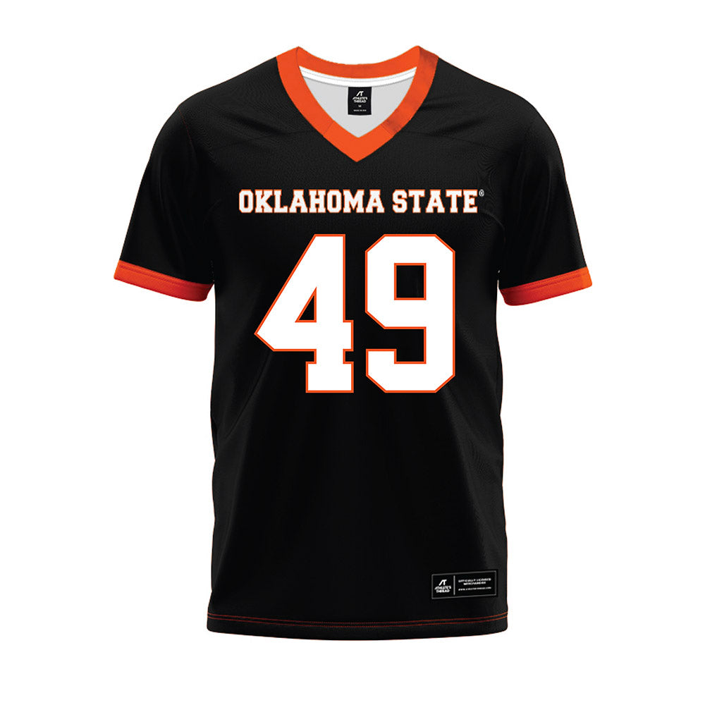 Oklahoma State - NCAA Football : Reed DeQuasie - Black Premium Football Jersey