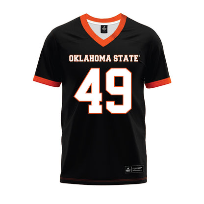 Oklahoma State - NCAA Football : Chase Barry - Black Premium Football Jersey-0