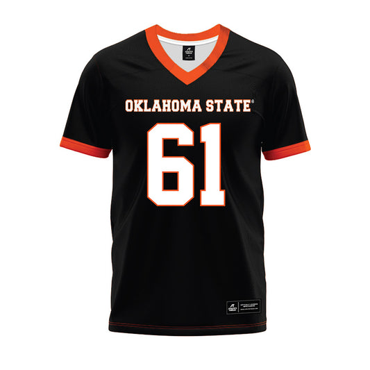 Oklahoma State - NCAA Football : Matthew Wade - Black Premium Football Jersey-0