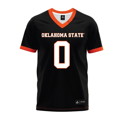 Oklahoma State - NCAA Football : Malik Charles - Black Premium Football Jersey-0