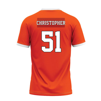 Oklahoma State - NCAA Football : Charles Christopher - Orange Premium Football Jersey