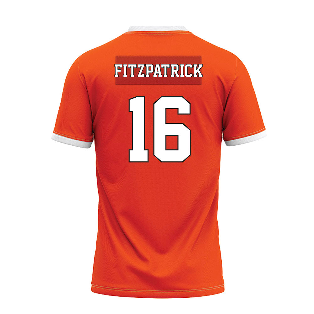 Oklahoma State - NCAA Football : Christian Fitzpatrick - Orange Premium Football Jersey-1
