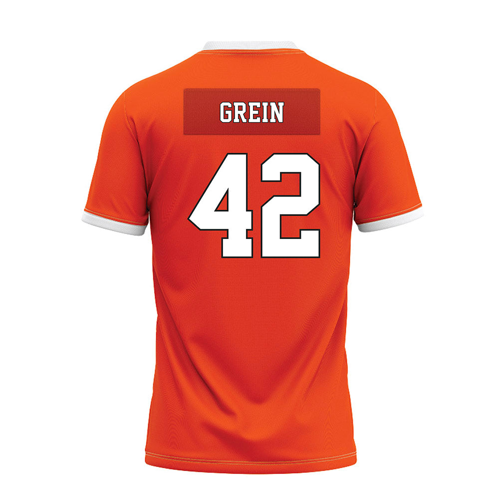 Oklahoma State - NCAA Football : Dominic Grein - Orange Premium Football Jersey