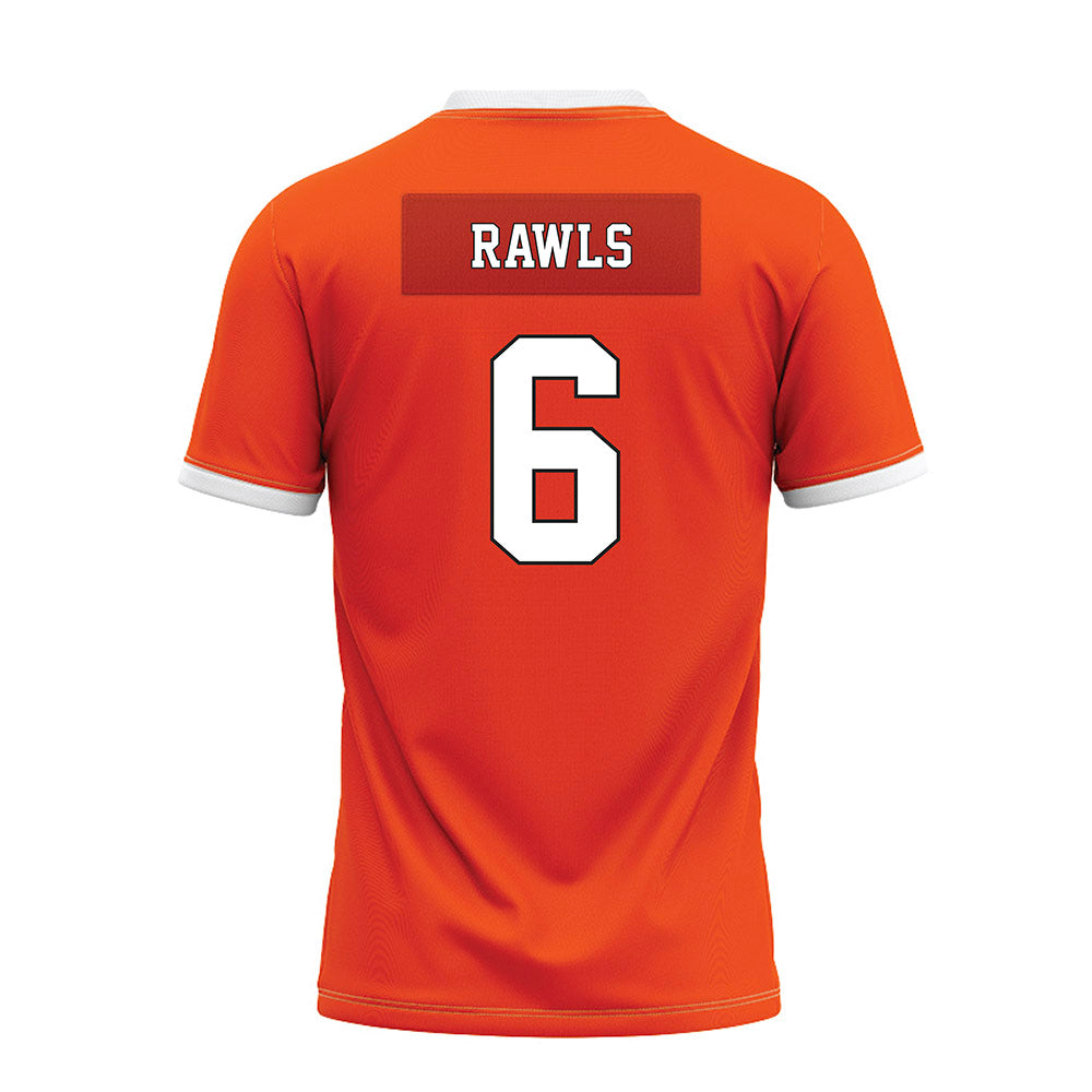 Oklahoma State - NCAA Football : Brandon Rawls - Orange Premium Football Jersey-1