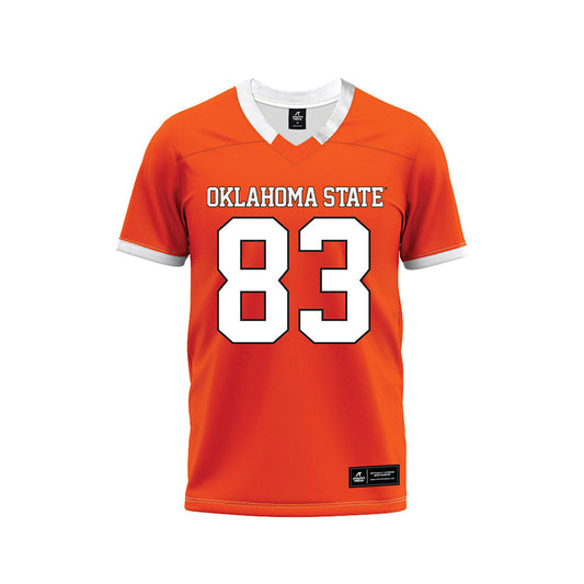 Oklahoma State - NCAA Football : Jaden Perez - Orange Premium Football Jersey-0