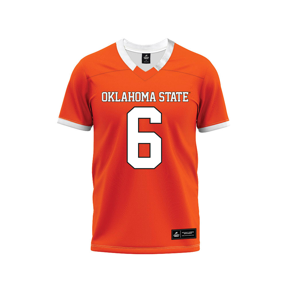 Oklahoma State - NCAA Football : Brandon Rawls - Orange Premium Football Jersey-0