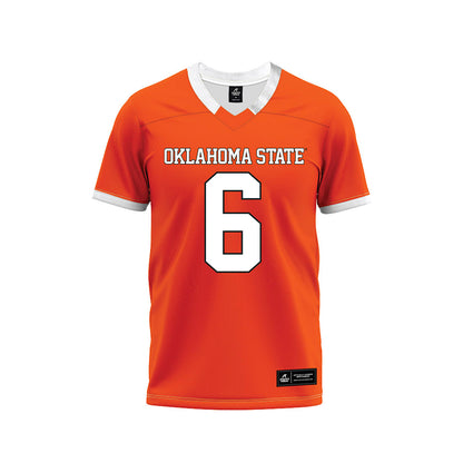 Oklahoma State - NCAA Football : Brandon Rawls - Orange Premium Football Jersey-0