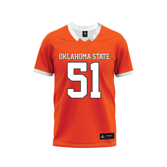 Oklahoma State - NCAA Football : Charles Christopher - Orange Premium Football Jersey