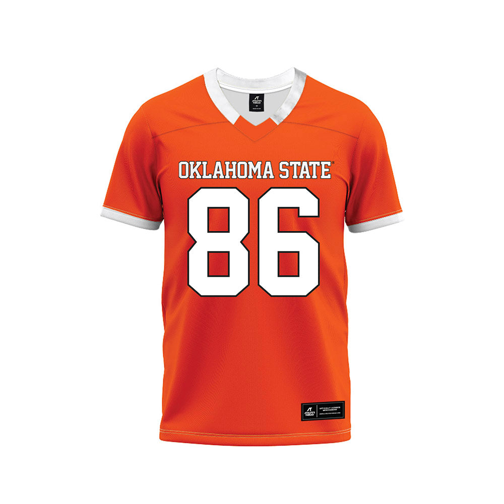 Oklahoma State - NCAA Football : Will Monney - Orange Premium Football Jersey-0