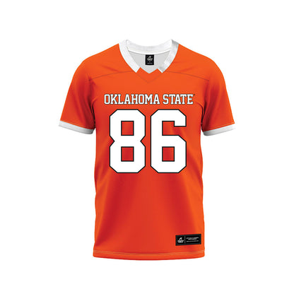 Oklahoma State - NCAA Football : Will Monney - Orange Premium Football Jersey-0