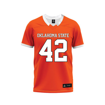 Oklahoma State - NCAA Football : Dominic Grein - Orange Premium Football Jersey