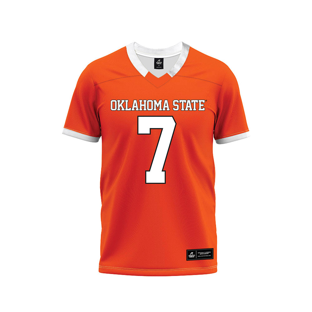 Oklahoma State - NCAA Football : Shamar Rigby - Orange Premium Football Jersey-0