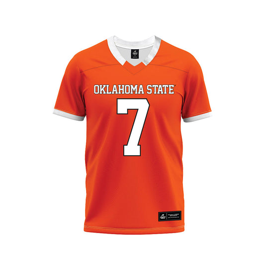 Oklahoma State - NCAA Football : Shamar Rigby - Orange Premium Football Jersey-0