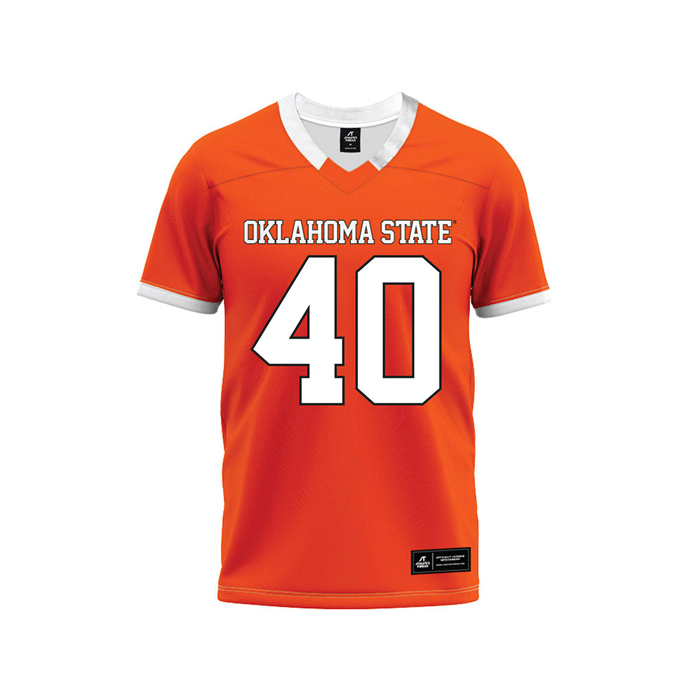 Oklahoma State - NCAA Football : Taje McCoy - Orange Premium Football Jersey-0