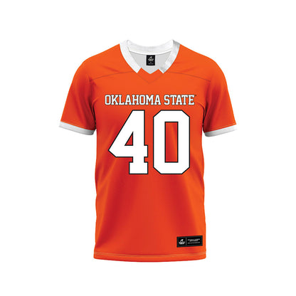 Oklahoma State - NCAA Football : Taje McCoy - Orange Premium Football Jersey-0