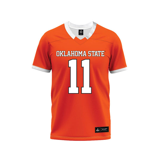 Oklahoma State - NCAA Football : Royal Capell - Orange Premium Football Jersey-0