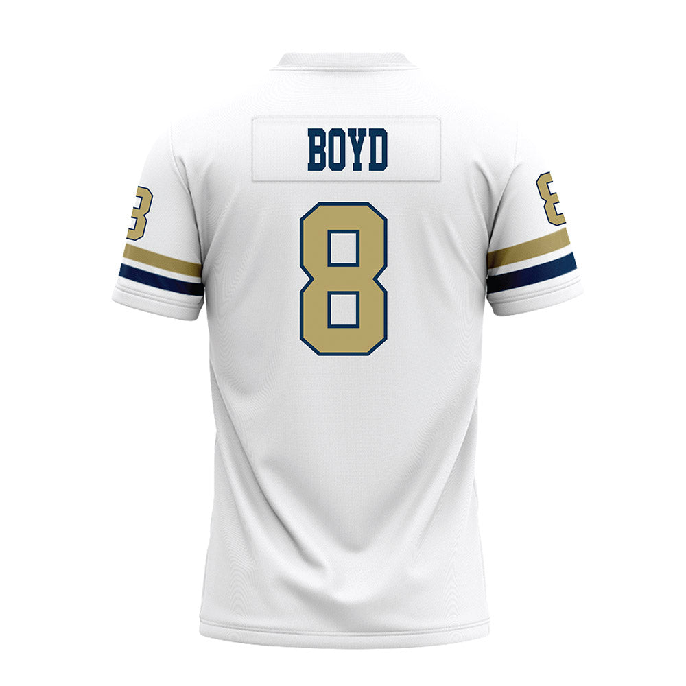 Georgia Tech - NCAA Football : Jordan Boyd - White Premium Football Jersey-1