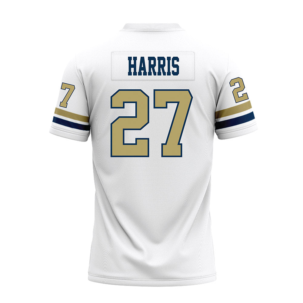 Georgia Tech - NCAA Football : Tae Harris - White Premium Football Jersey-1
