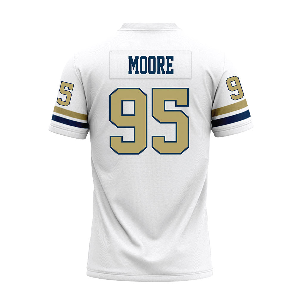 Georgia Tech - NCAA Football : Jason Moore - White Premium Football Jersey