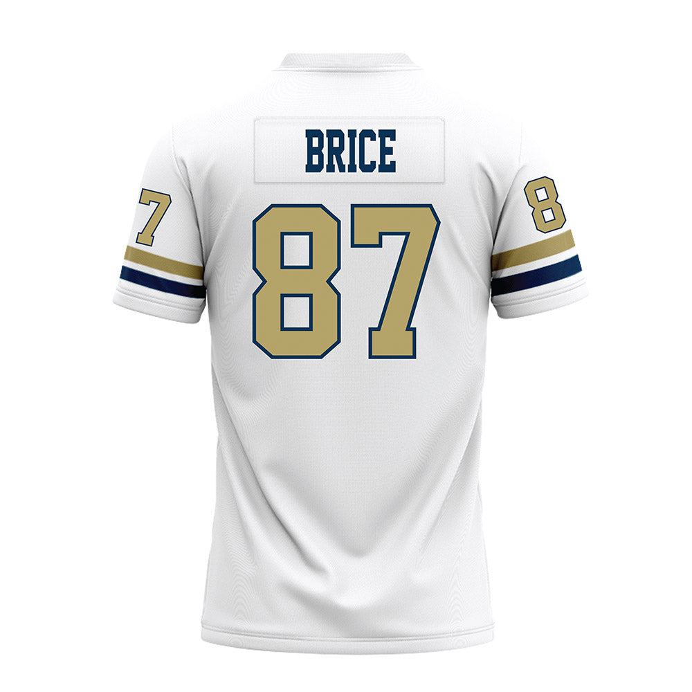 Georgia Tech - NCAA Football : Jamauri Brice - White Premium Football Jersey-1