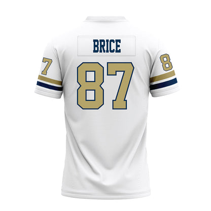 Georgia Tech - NCAA Football : Jamauri Brice - White Premium Football Jersey-1