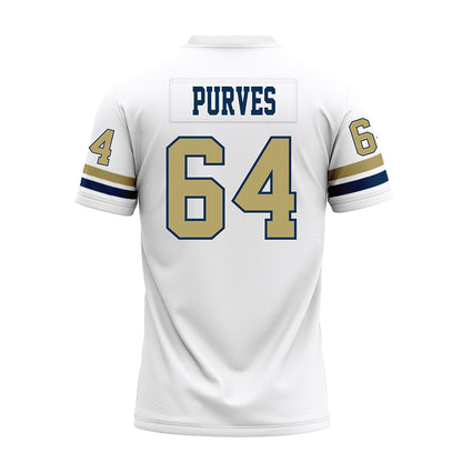 Georgia Tech - NCAA Football : Ryan Purves - White Premium Football Jersey