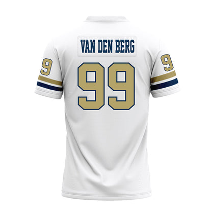 Georgia Tech - NCAA Football : Jordan van den Berg - White Premium Football Jersey