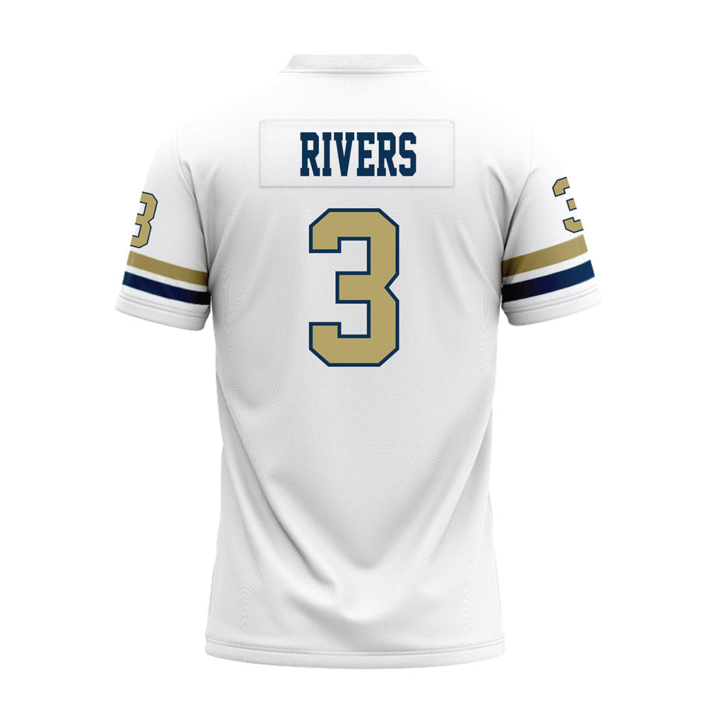 Georgia Tech - NCAA Football : Eric Rivers - White Premium Football Jersey-1