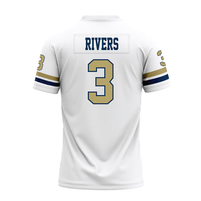 Georgia Tech - NCAA Football : Eric Rivers - White Premium Football Jersey-1