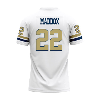 Georgia Tech - NCAA Football : Trelain Maddox - White Premium Football Jersey-1