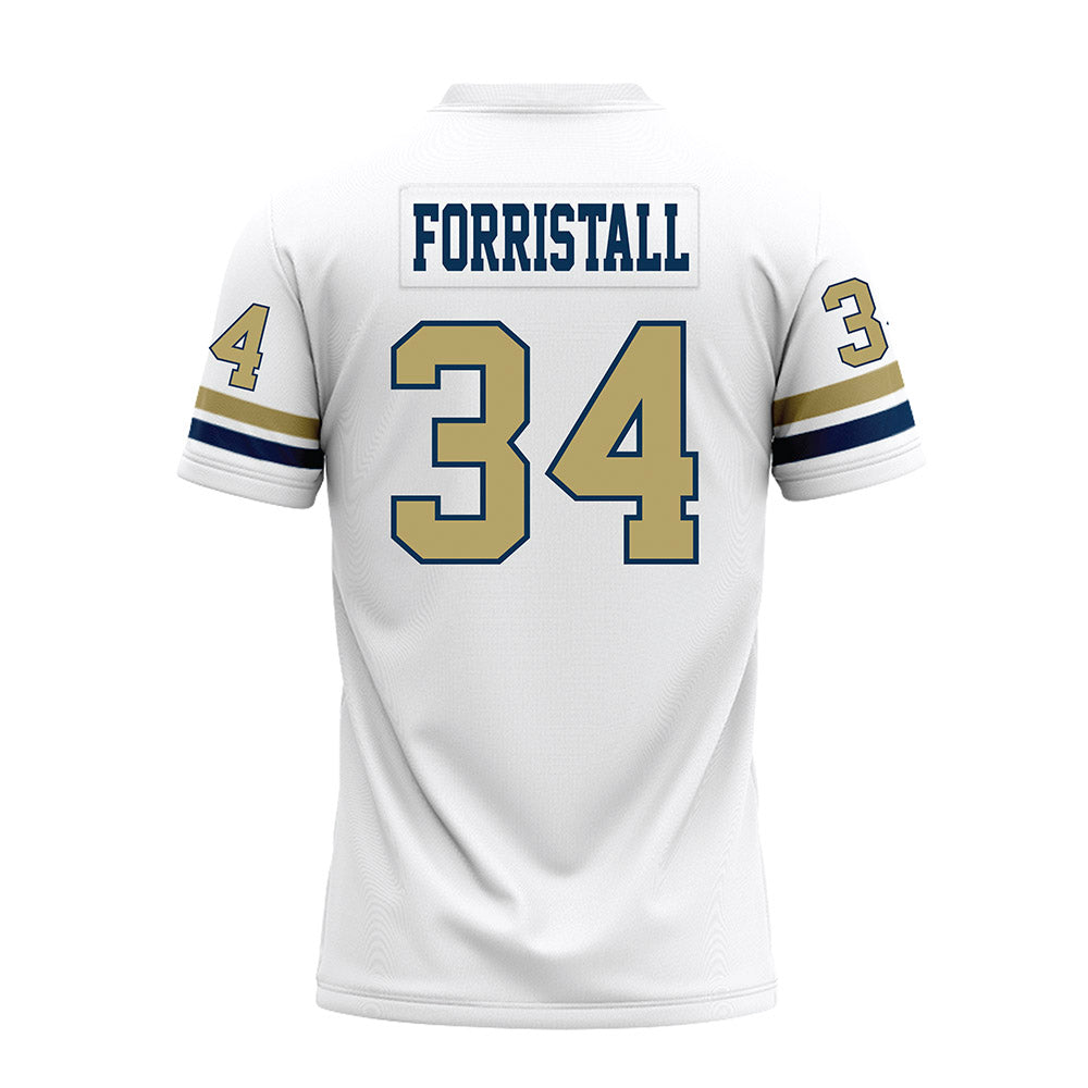 Georgia Tech - NCAA Football : Myles Forristall - White Premium Football Jersey-1