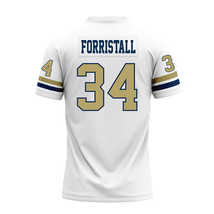 Georgia Tech - NCAA Football : Myles Forristall - White Premium Football Jersey-1