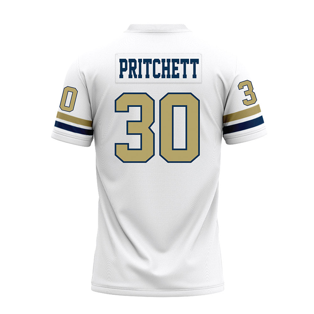 Georgia Tech - NCAA Football : Lawson Pritchett - White Premium Football Jersey